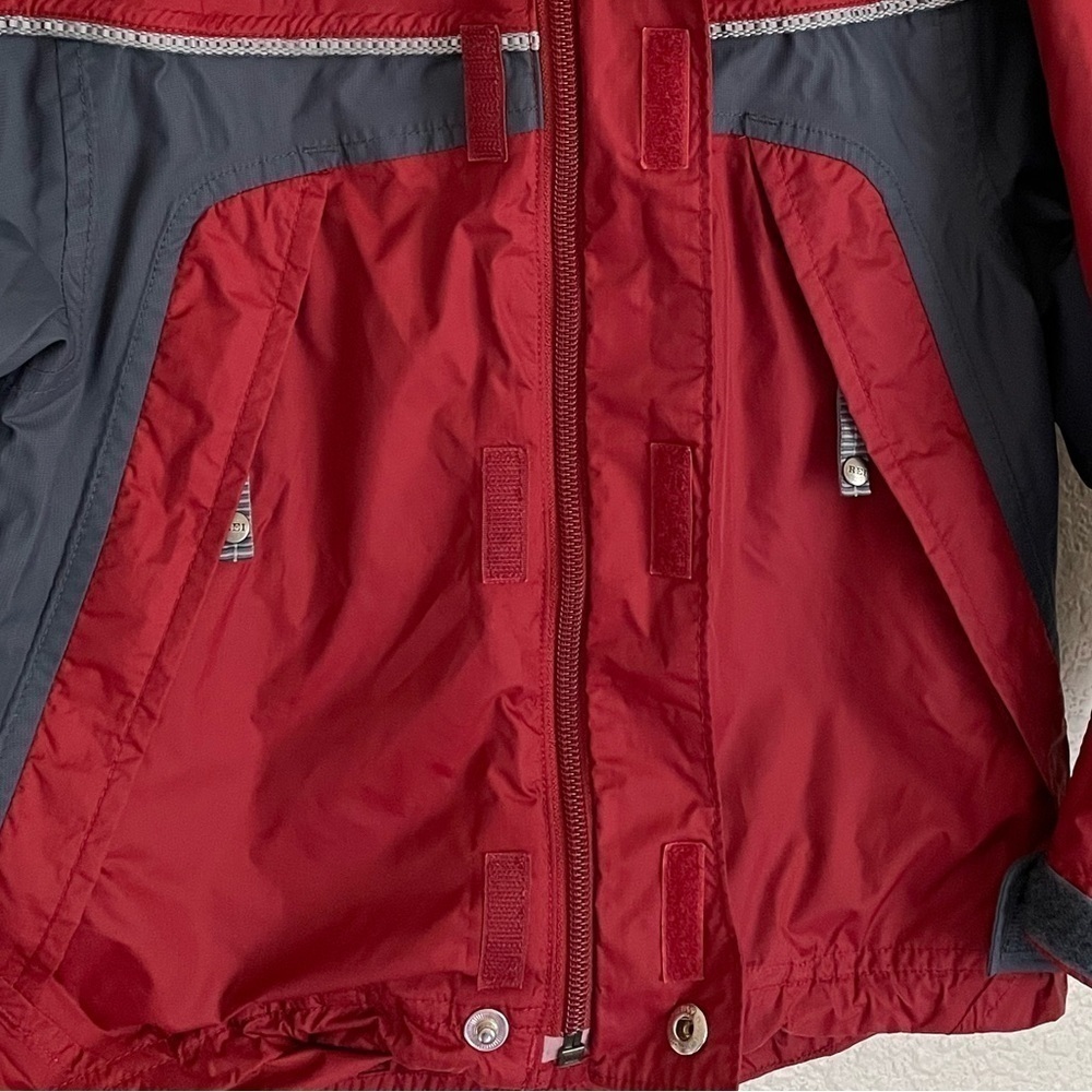 REI Elements Youth Windbreaker Jacket XS 4-5 Red Grey - Picture 5 of 13
